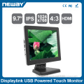 Resistive touch panel 9.7" IPS monitoring platform USB powered
